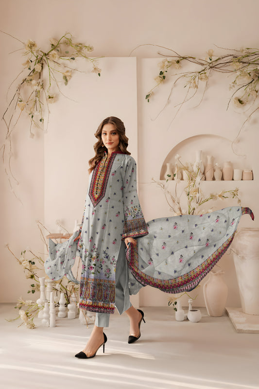 Momina Prints SU-30172 – Unstitched 3-Piece Digital Printed Lawn Suit