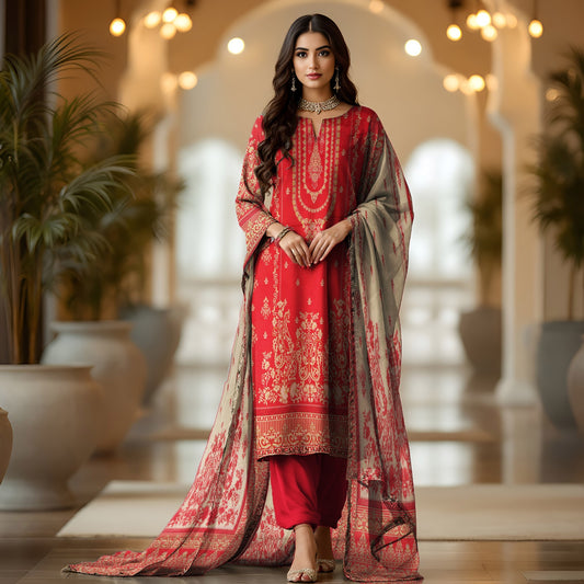 Momina Prints Unstitched 3-Piece Digital Printed Lawn Suit