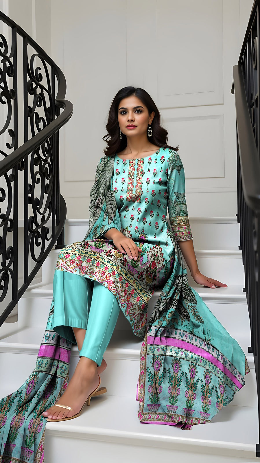 Momina Prints Volume 4 | 3-Piece Digital Printed Unstitched Lawn Suit